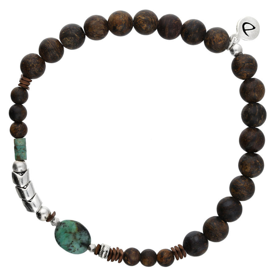 BRACELET HOMME CHARMEUR CHOCOLAT