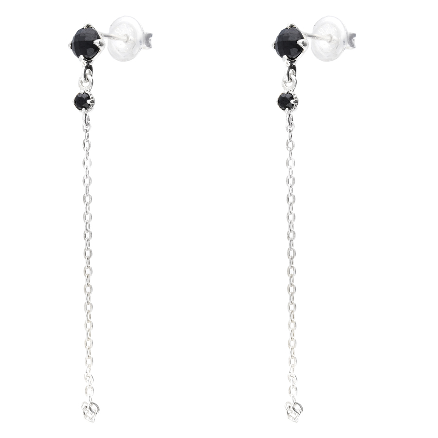 BOUCLES PENDANTES BLACK OXYDE