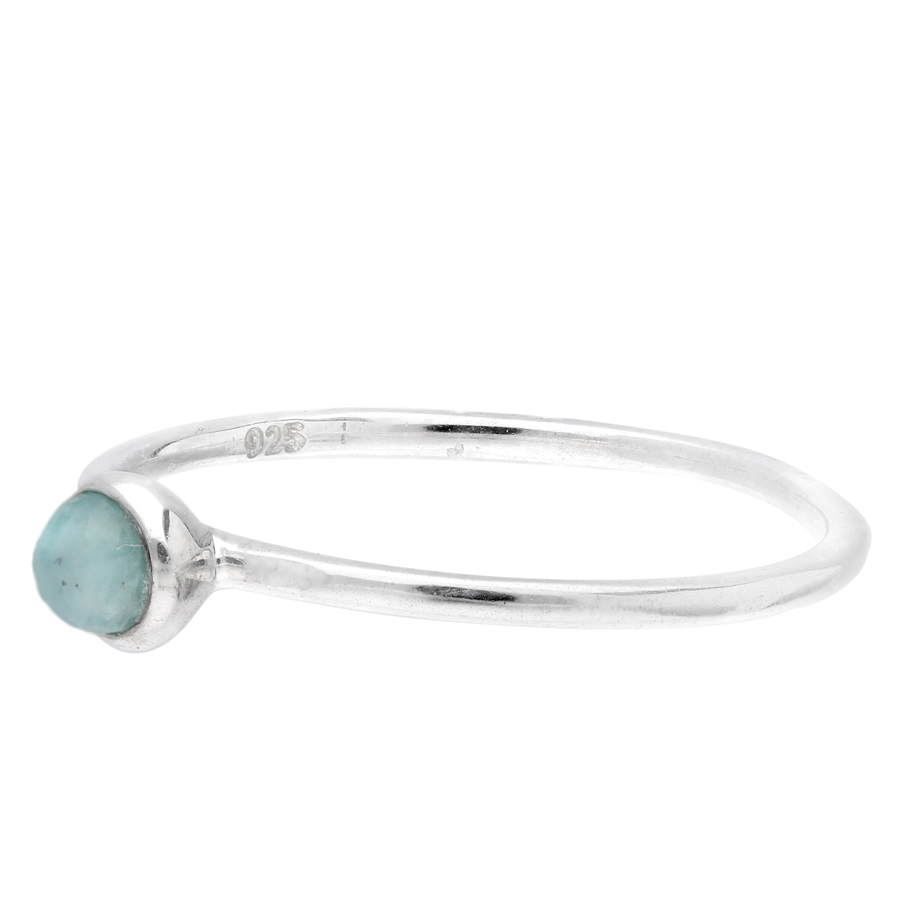 BAGUE PETITE PIERRE RONDE AQUA