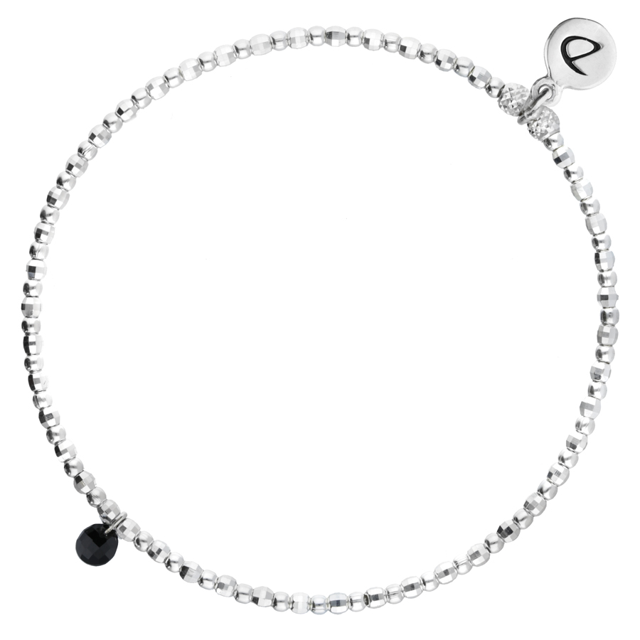 BRACELET ÉLASTIQUE ONYX NOIR