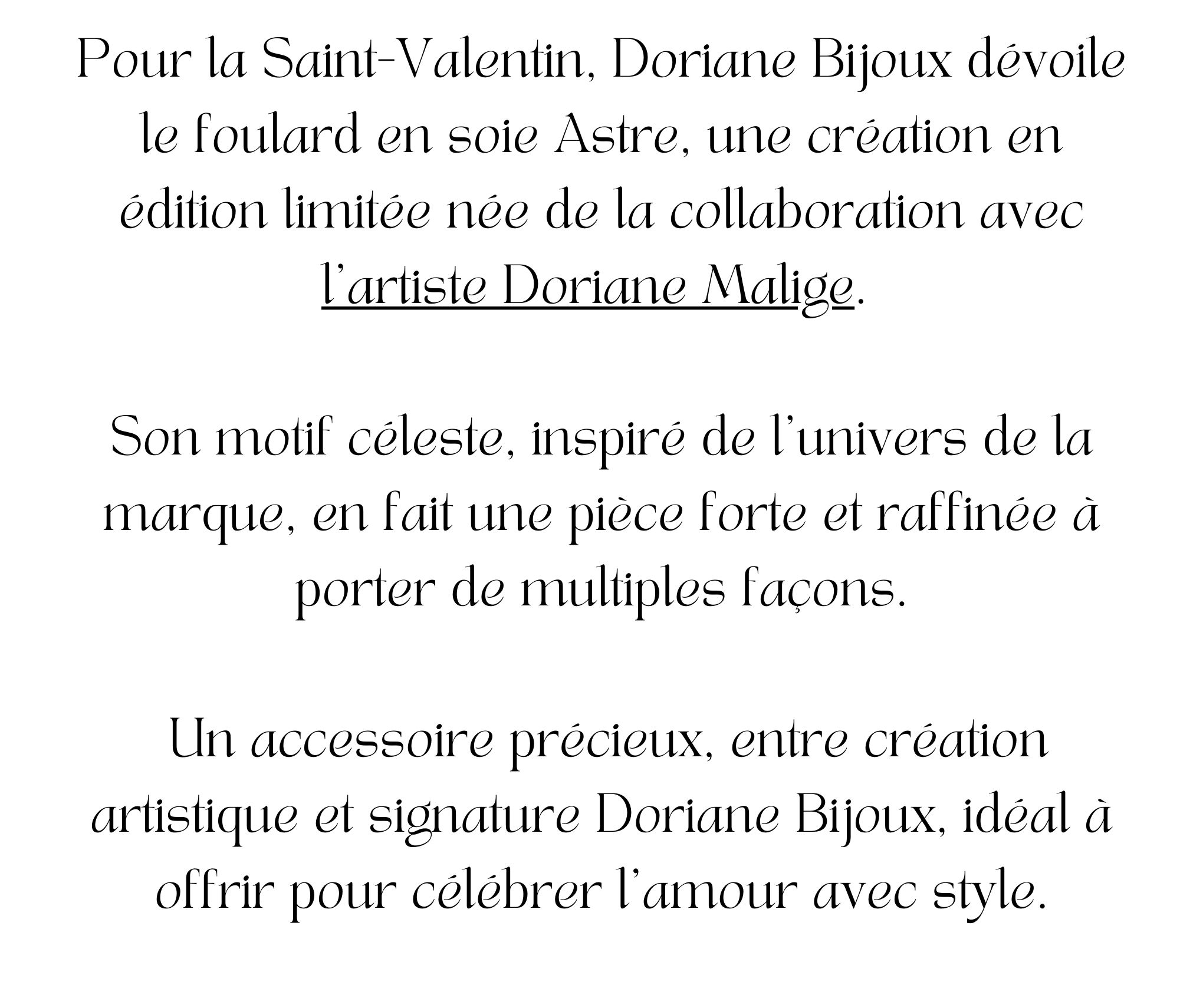 doriane malige x doriane bijoux