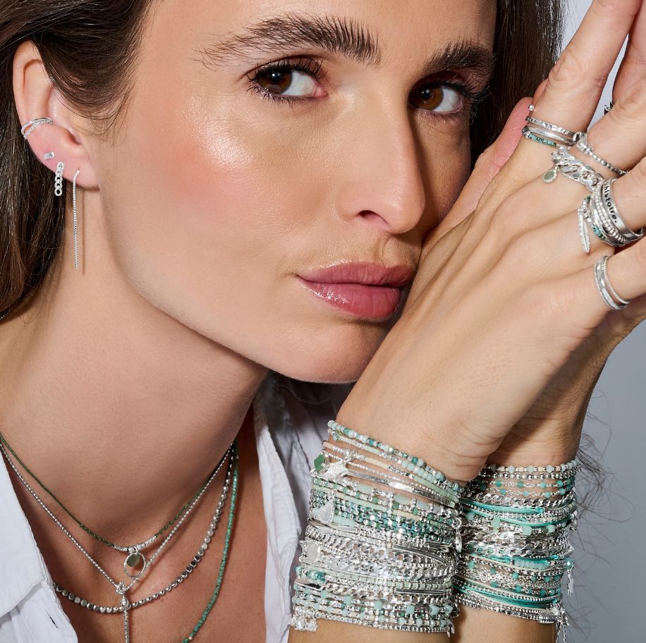 Bracelet Jonc Ouvert Pour Femme En Argent Massif 925 Rhodié - Boules De 60 Mm - Neuf Avec étiquettes