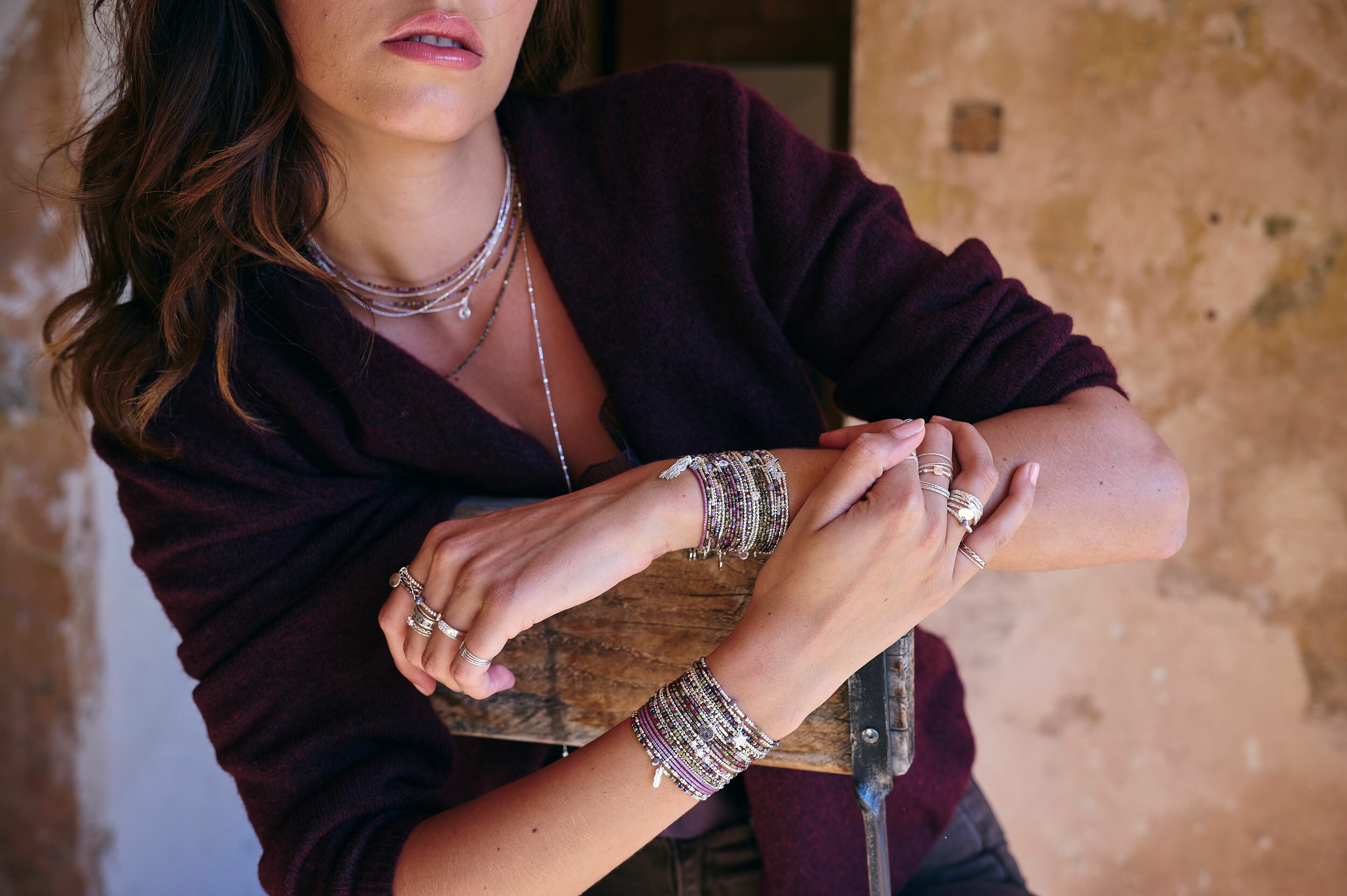 Les Poignets d'Amour Doriane Bijoux, compositions de bracelets en Argent 925