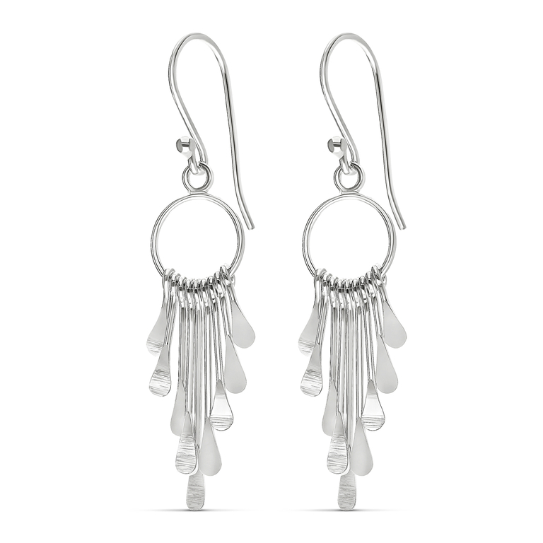 Une Paire De Boucles D'oreilles Diamants