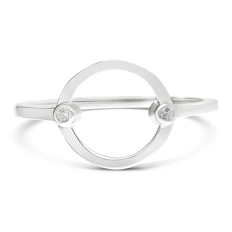 3 Bagues Femme En Acier Inoxydable Plaqué Or – Avec Zircone – Taille 7 – Hypoallergénique – Cadeau Pour Elle