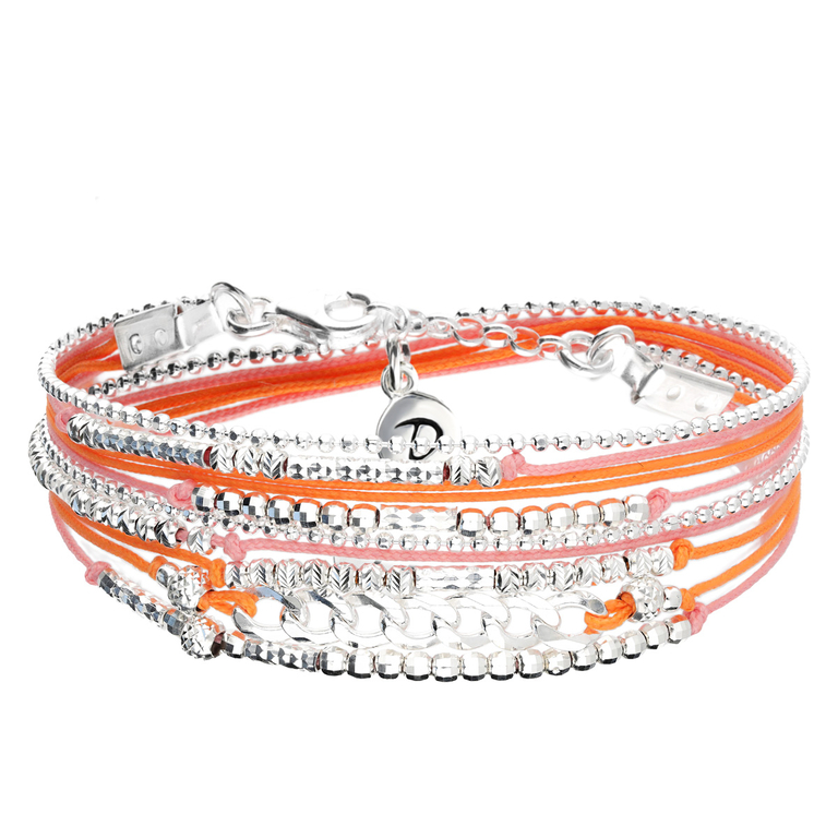 Bracelet Oklahoma Maille Rock Orange DORIANE BIJOUX