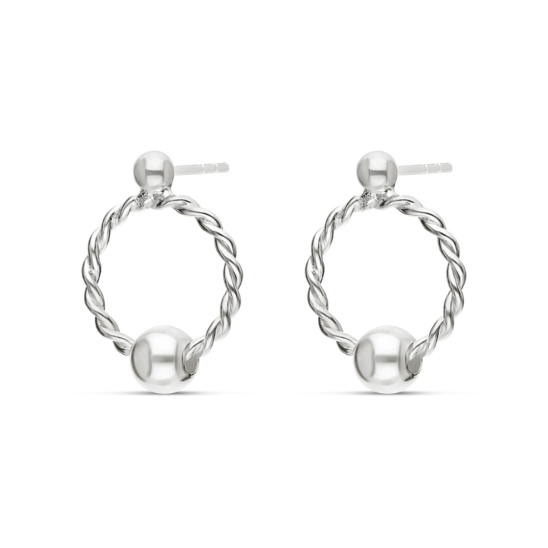 Créoles Torsadées AÉLYS En Argent 925/1000 - 10 Mm - AE-B60294