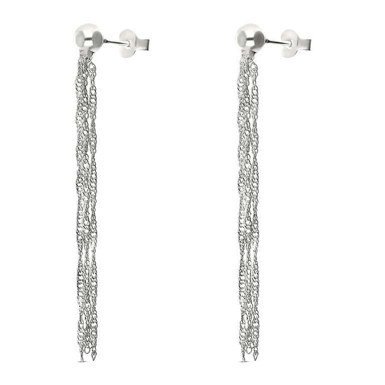 PARURE ARGENT 925 PLAQUE (CHAÎNE + PENDENTF + PARE DE BOUCLES D