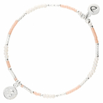 BR8624OPRCM - bracelet ange perles blanches et roses