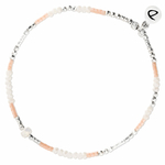 BR8636-1TOPRC - bracelet élastique perles roses et blanches