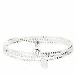 BR7616-3TOPBLM - bracelet trois tours en argent 925 et perles blanches