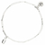 BR8626OPBLM - bracelet élastique coquillage perles blanches et argent