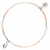 BR8626OPRCM - bracelet élastique coquillage blanc et rose