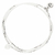 BR7616GOPBLM - bracelet double tours en argent 925 perles blanches et goutte centrale opaline