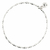 BR7250BLM - bracelet élastique blanc et argent