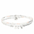 BR8641-2TOPRCM - bracelet élastique blanc et rose pierres martelées