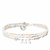 BR8636-3TOPRCM - bracelet triple tours perles blanches et roses, pendentif pierres martelées