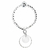 BG7662OPM-bague élastique avec pendentif pierre opaline et anneau ciselé