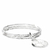 BG8405-54-bague 3 anneaux ciselés et pendentif boussole