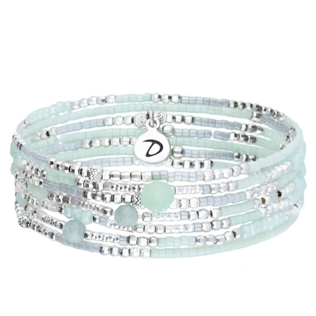 Bracelet Femme Pierre Naturelle & Argent 925 - Élastique 4mm - Cadeau Bijou