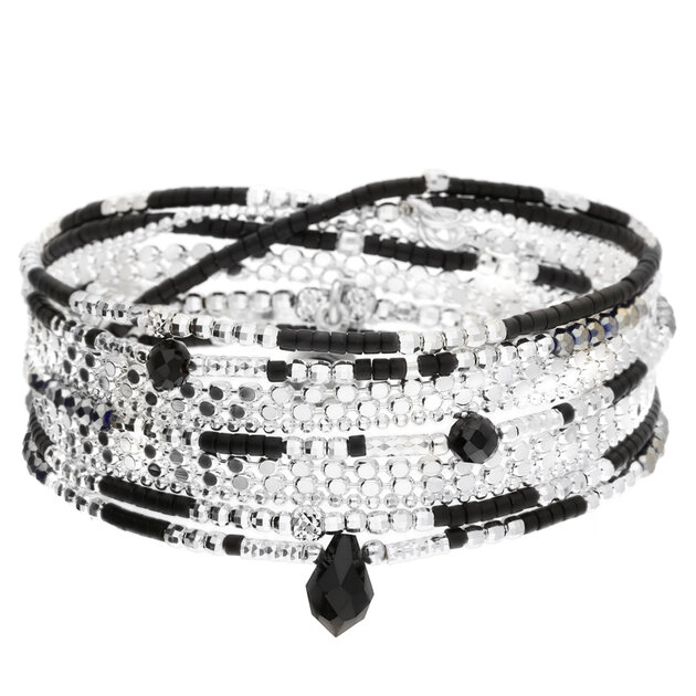 Bracelet Argent 925 à 5 Rangs De Perles - Réf BR0746S, Neuf Sans Emballage