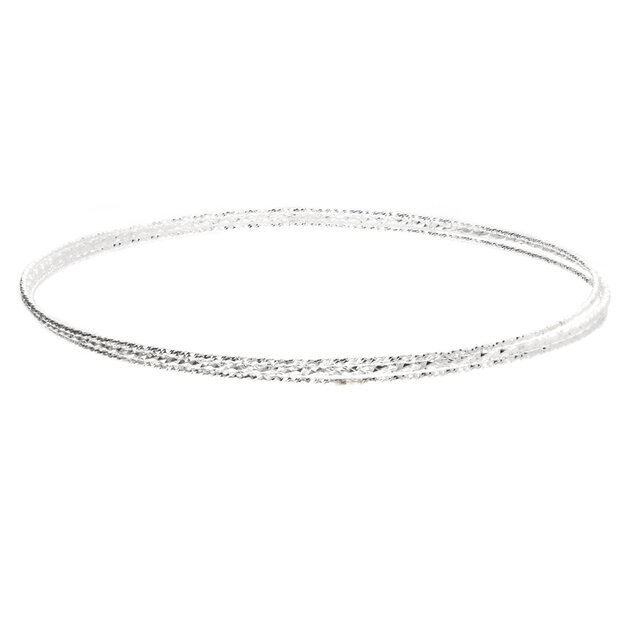 Jonc Torque Bébé En Argent Sterling 925 - Largeur 3 Mm, Neuf Avec étiquettes, Pour Enfant