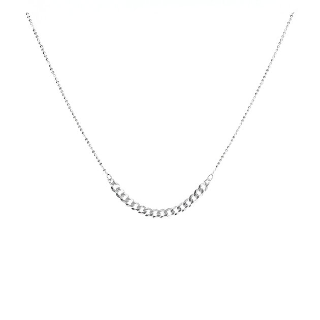 Collier Femme Maille Gourmette Fine Plaqué Or 1,5 Mm - Longueur Réglable 40 à 55 Cm - Hypoallergénique, Cadeau élégant - 2
