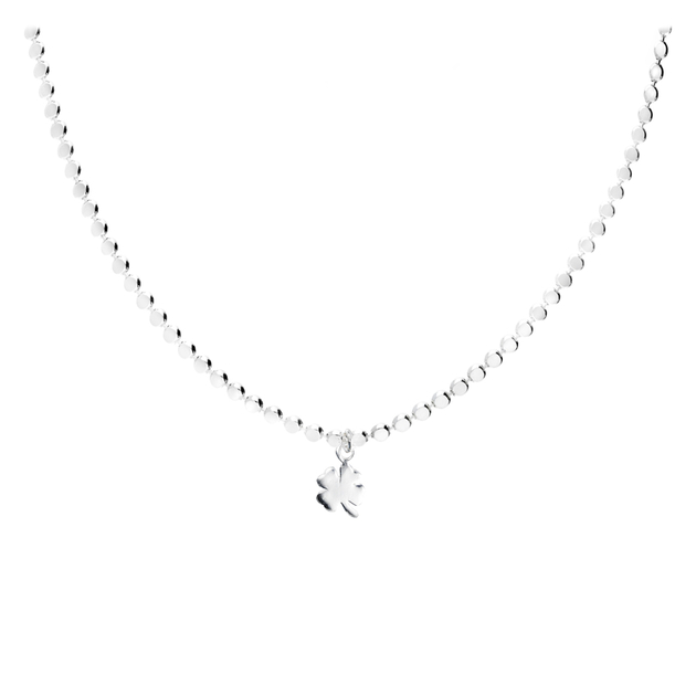 Achat Collier chaîne maille serpentine ronde en argent rhodié