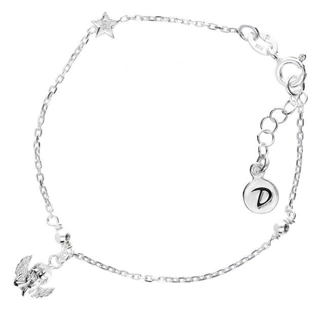 Bracelet Rigide En Argent Sterling Avec étoiles Et Strass - Occasion élégant Et Brillant