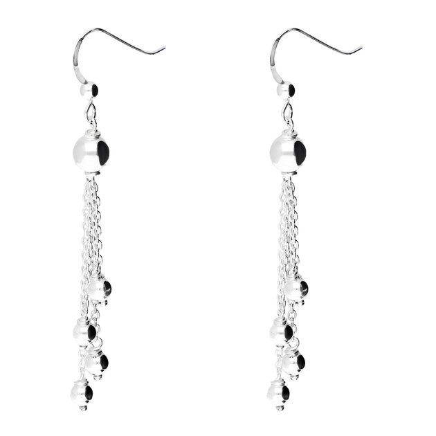 Boucles D'oreilles Pendantes Kunzite & Perle 6mm - Argent 925 - Neuf Avec étiquettes