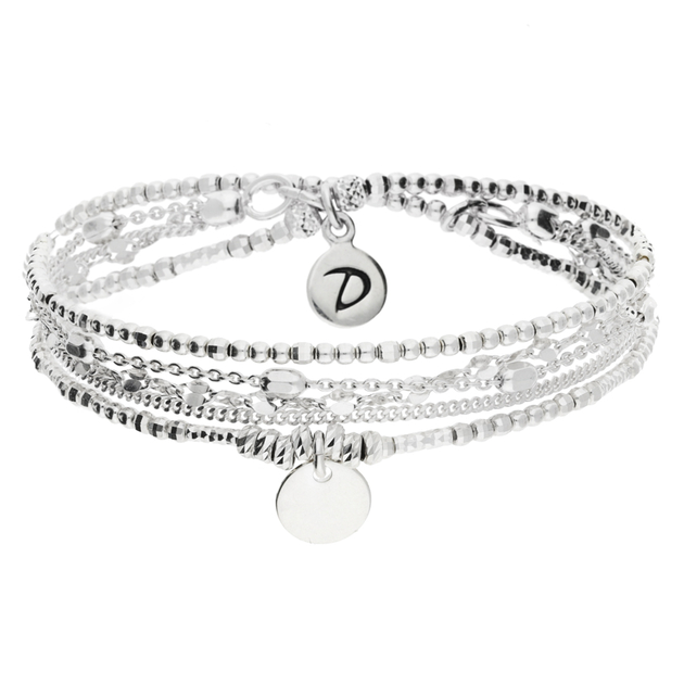 BRACELET ESSENTIAL SILVER PASTILLE Argent 925 Gravable
