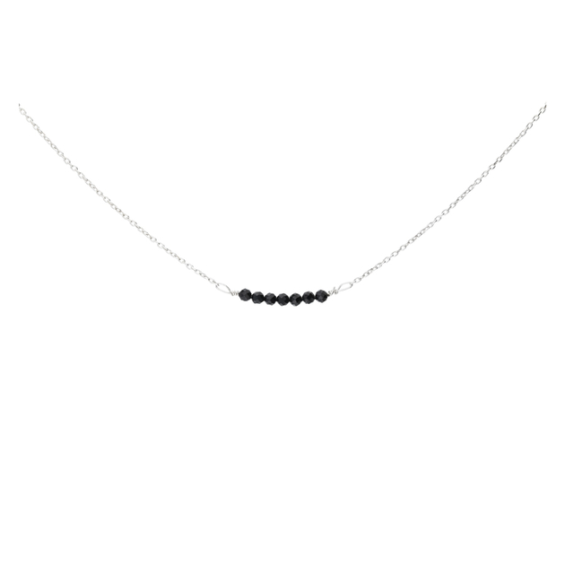 collier perle noire chaine argent collier perle noire chaine argent