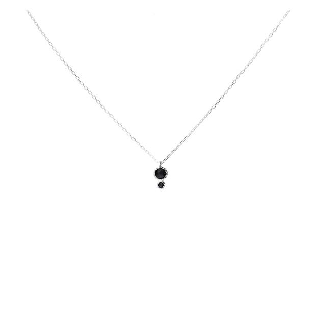collier argent pierre noire collier argent pierre noire