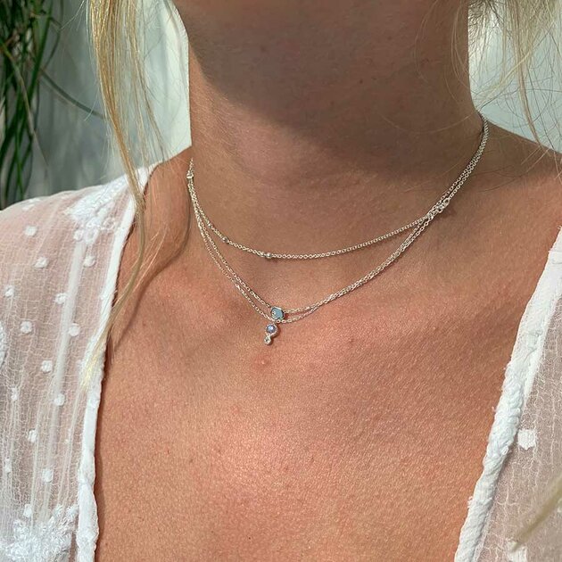 Grand Collier Chaîne En Argent - Bijou Occasion, Style Classique, Fabriqué En France