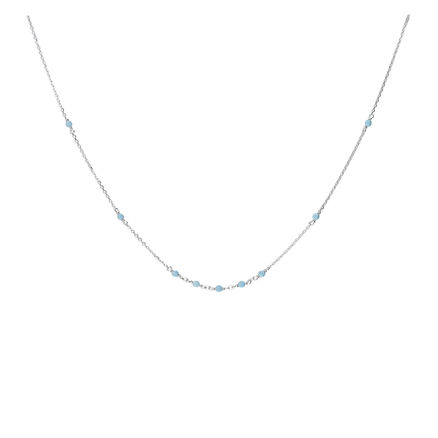 ras de cou femme pierre turquoise or argent délicat raffiné fait main