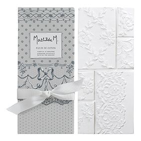 Tablette Dentelle parfumée Fleur de coton- Mathilde M