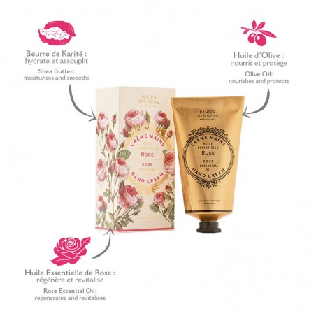 Crème mains Rose Régénérante- Panier des sens