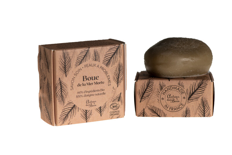 Savon soin corps et visage à la boue de la mer Morte- Peaux à problèmes- Autour du bain