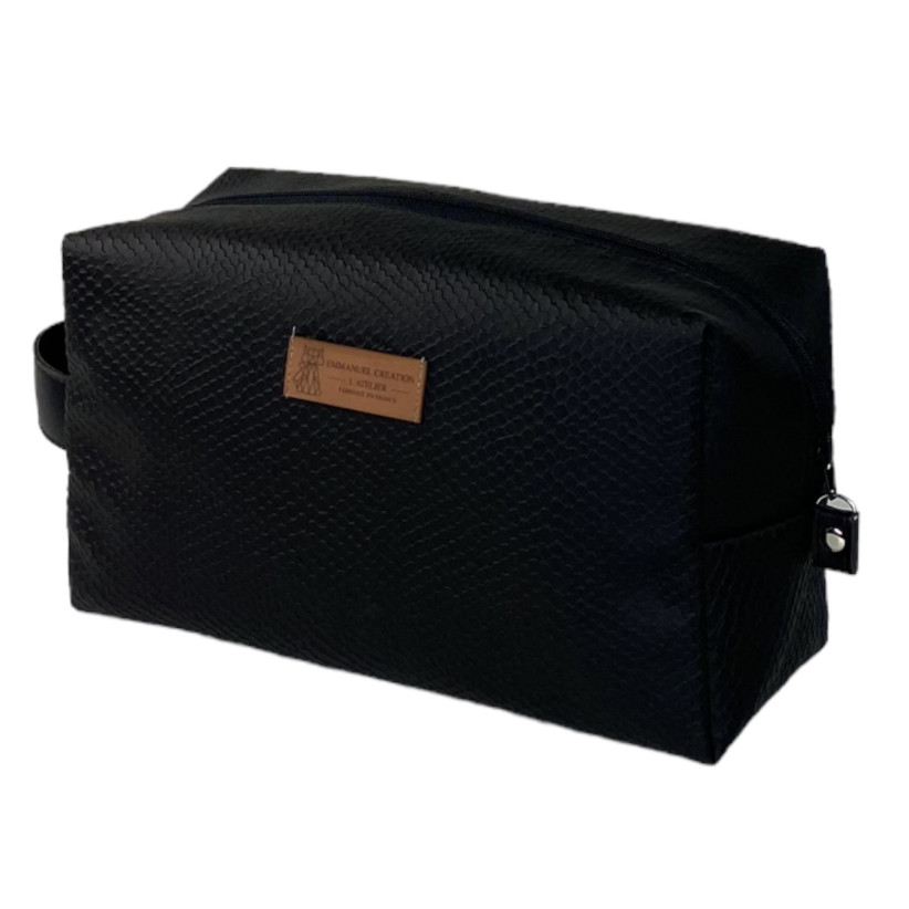 Trousse de Toilette M- Ecaille noir - Emmanuel Création