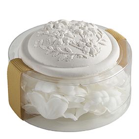 Boite de pétales de savon parfumés blancs- Mathilde M