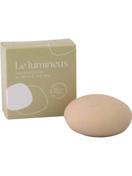 Shampoing solide  Le lumineux - Aloe vera et Henné neutre - Autour du Bain