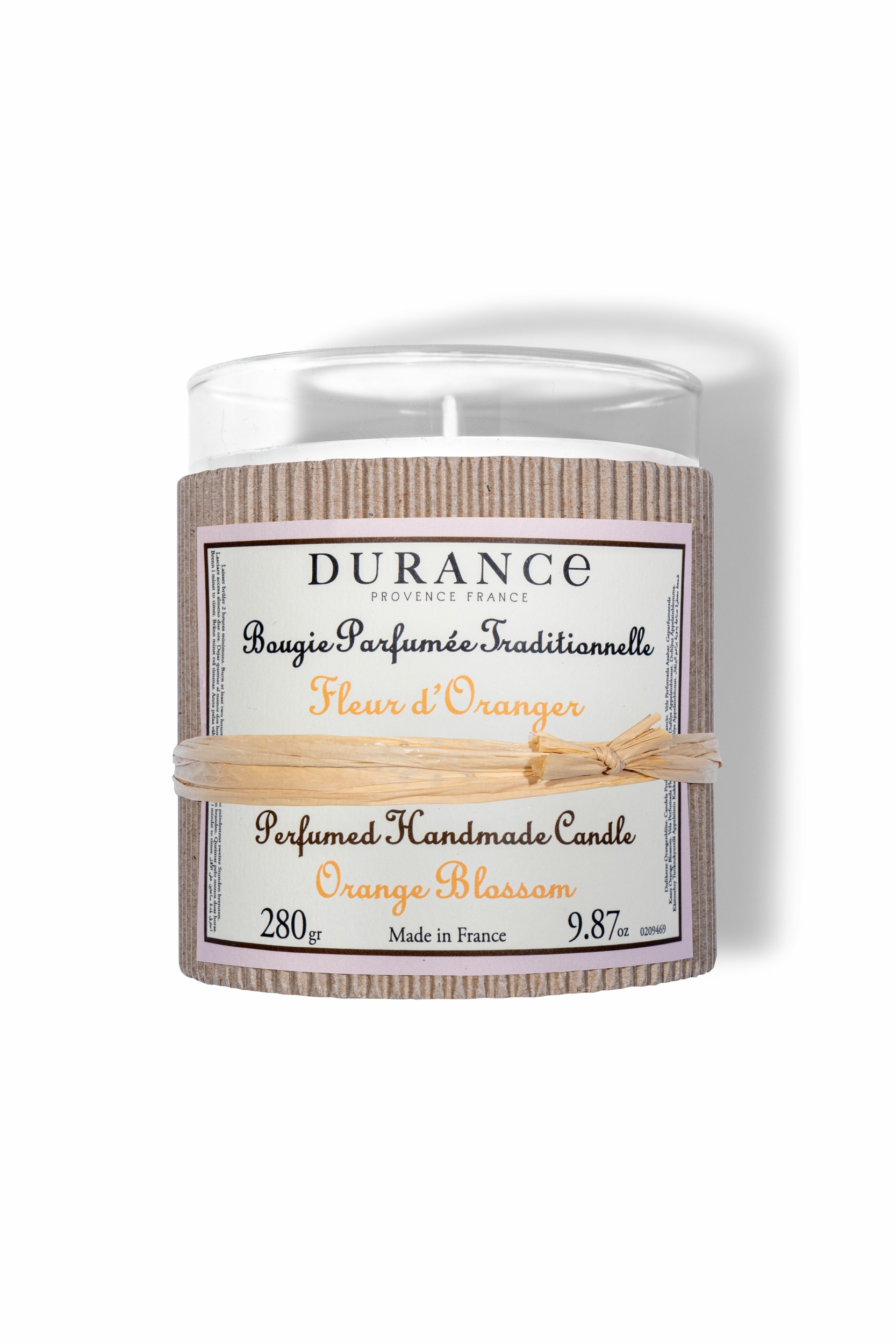 bougie 280g fleur doranger
