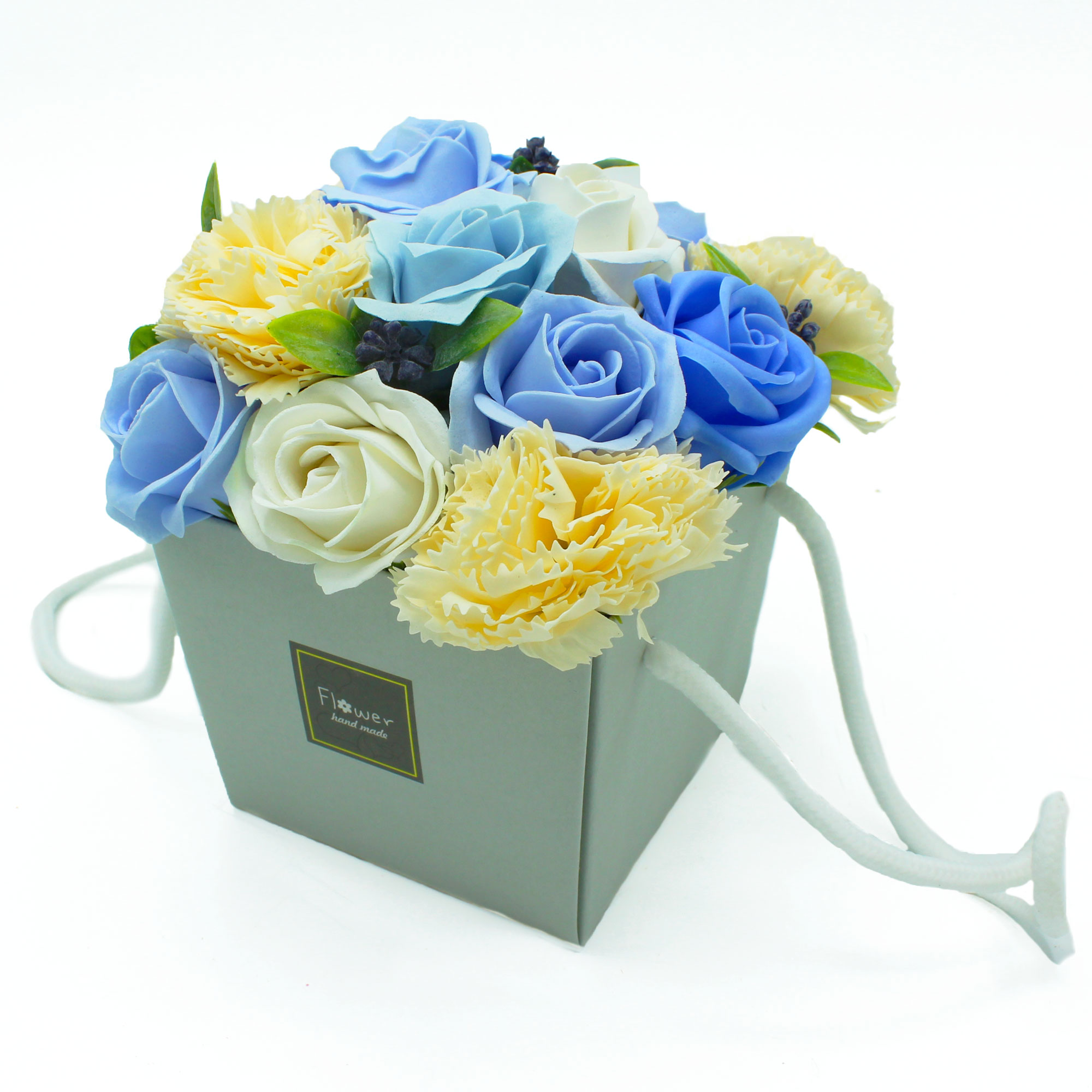 bouquet savon bleu