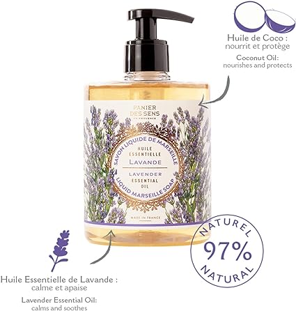 Savon de Marseille liquide Lavande relaxante- Panier des sens