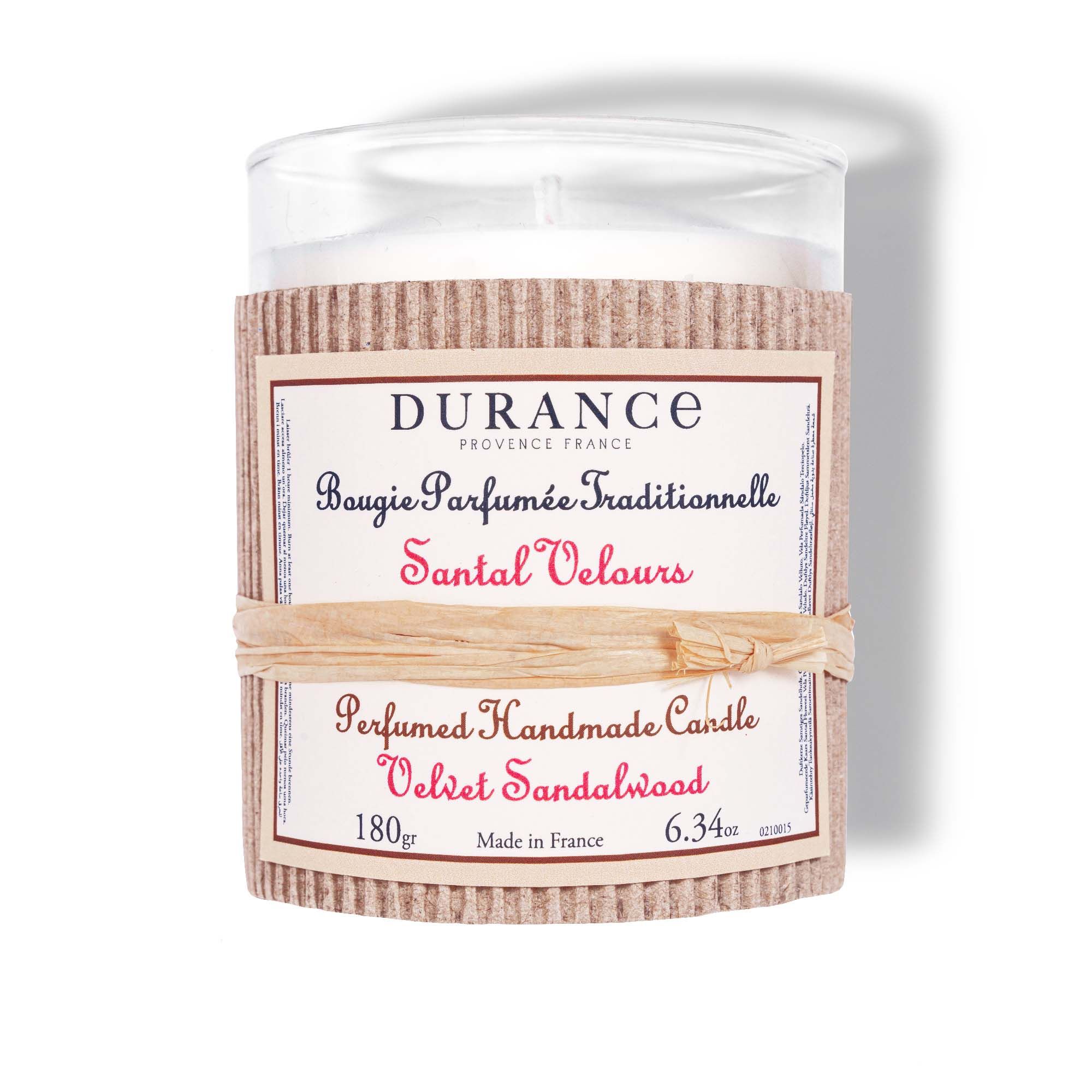 Bougie parfumée Santal Velours 180gr- Durance