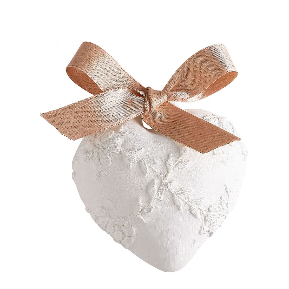 Décor parfumé Coeur brodé - Rose élixir - Mathilde M