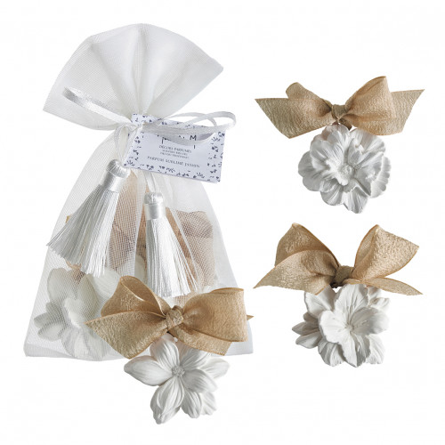 Pochon de 3 décors parfumés - Sublime jasmin - Mathilde M