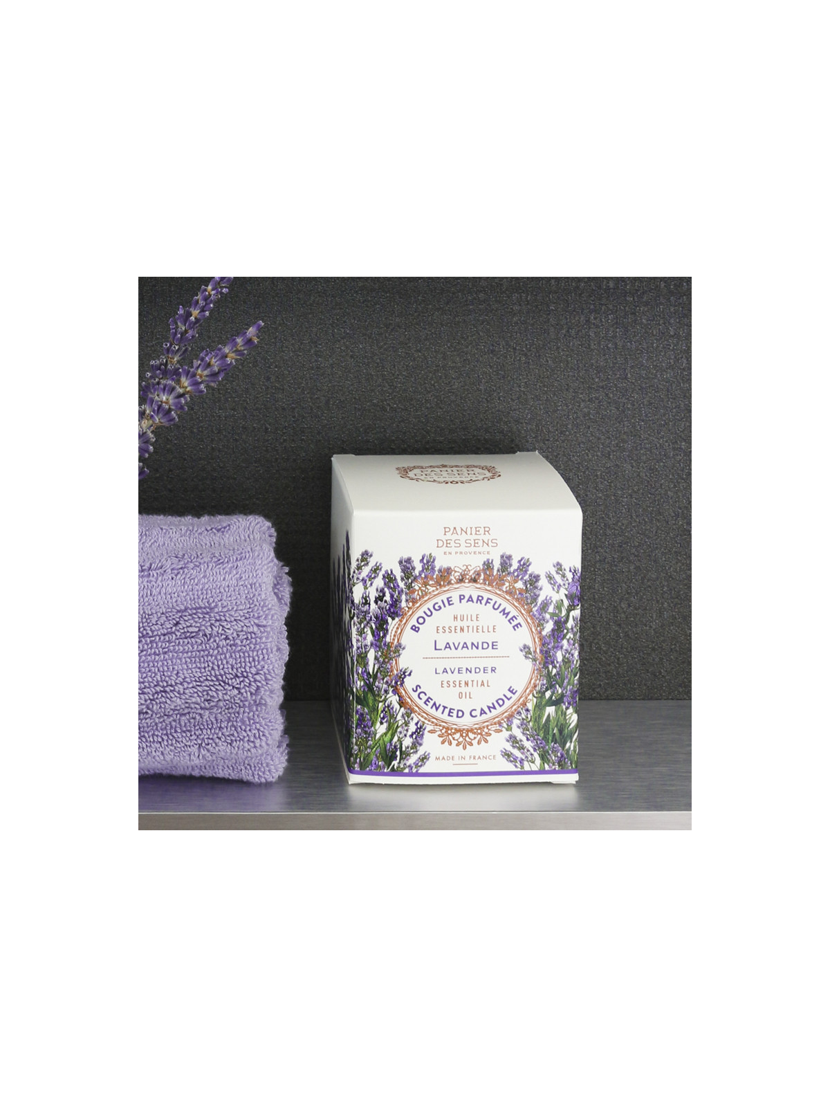Bougie parfumée Lavande relaxante - Panier des Sens