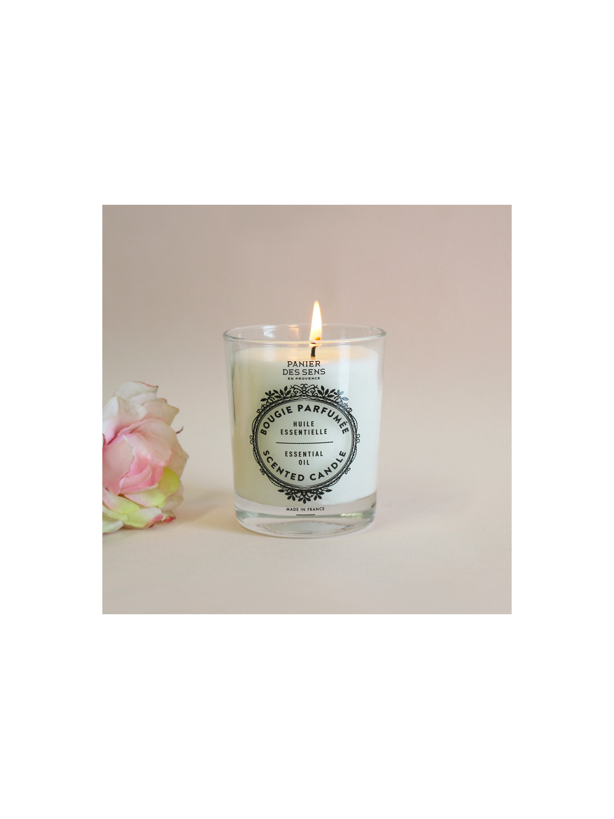 Bougie parfumée Rose apaisante - Panier des Sens