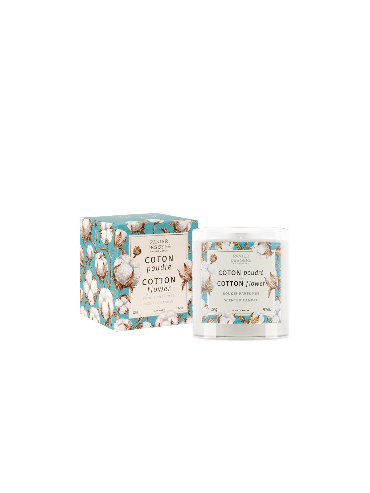Bougie parfumée 275g- Coton poudré - Panier des Sens
